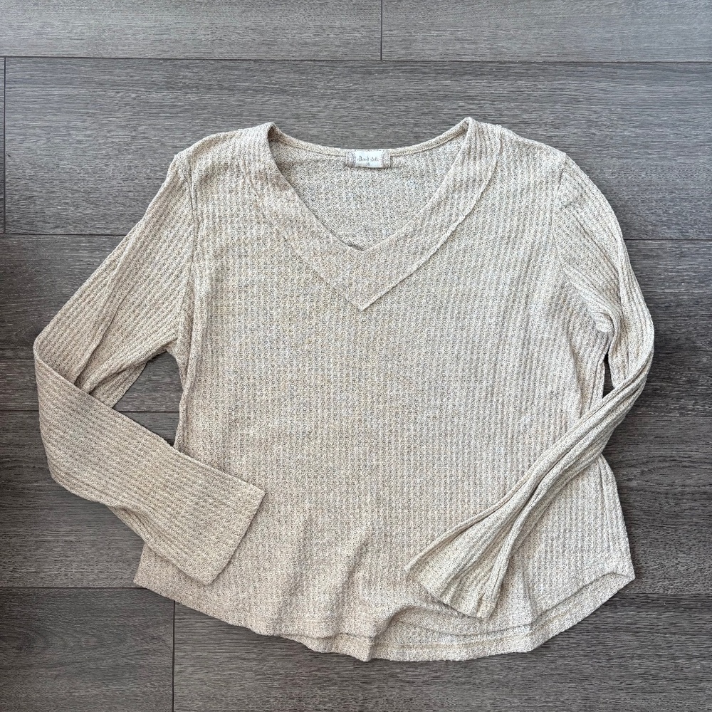 Altar'd State Waffle Knit Long Sleeve